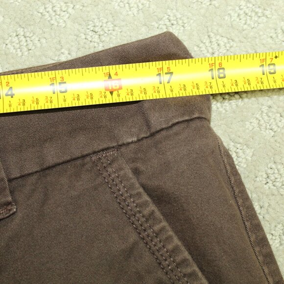 Sonoma Life Style Bermuda Shorts Women's 34x11 Brown Mid Rise Flat Front - Picture 6 of 6